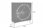 Vysoká komoda CIRCLE 120 CM masiv mango