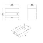 Komoda Simplicity 298 woodgrain černá