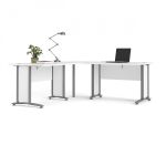 Rohové nohy stolu Office 438 silver grey