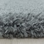 Kusový koberec Fluffy Shaggy 3500 light grey kruh - 120x120 (průměr) kruh cm