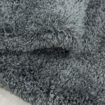 Kusový koberec Fluffy Shaggy 3500 light grey kruh - 120x120 (průměr) kruh cm