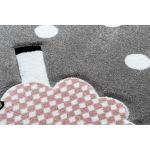 Dětský kusový koberec Petit Dolly sheep grey kruh - 120x120 (průměr) kruh cm