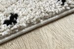 Běhoun Berber Syla B752 dots cream - 80x250 cm