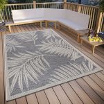 Kusový koberec Clyde 105907 Paru Grey Cream – na ven i na doma - 76x150 cm