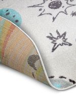 Dětský koberec Adventures 105957 Cream Multicolor kruh - 100x100 (průměr) kruh cm