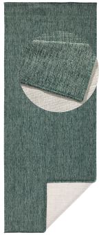 Běhoun Twin-Wendeteppiche 103095 green cream – na ven i na doma - 80x350 cm