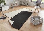 Běhoun Twin-Wendeteppiche 103096 black cream – na ven i na doma - 80x350 cm