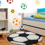 Dětský kusový koberec Fun 6001 black - 120x120 (průměr) kruh cm