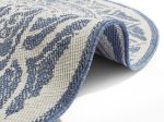 Kusový koberec Twin Supreme 104166 Siruma Blue/Cream kruh – na ven i na doma - 200x200 (průměr) kruh cm