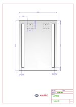 Zrcadlo LUMINA LED 60x80 CM se dvěma LED podsvícenými pruhy