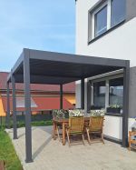 Bioklimatická pergola INTRO NEO 5,3x3 m, hliník a ocel - volně stojící