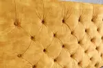 Postel CHESTERFIELD LUX 160x200 CM tmavě žlutá samet