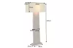 Stojací lampa ORGANIC LIVING 163 CM masiv ořech