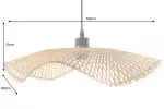 Stropní svítidlo ORGANIC LIVING 50 CM přírodní bambus