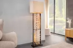 Stojací lampa EUPHORIA 165 CM masiv longan