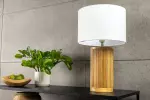 Stolní lampa GATSBY 50 CM vrbové a borovicové dřevo