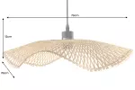 Stropní svítidlo ORGANIC LIVING II 70 CM přírodní bambus