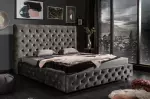 Postel CHESTERFIELD LUX 160x200 CM olivově šedá samet