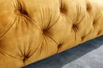 Postel CHESTERFIELD LUX 160x200 CM tmavě žlutá samet