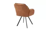 2SET jídelní židle LOUNGER světle hnědá otočná