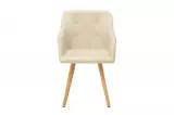 2SET židle ARMREST přírodní strukturovaná látka