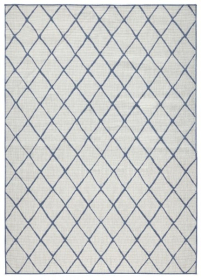 Kusový koberec Twin-Wendeteppiche 103119 blau creme – na ven i na doma - 80x150 cm - 80x150 cm