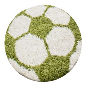 Dětský kusový koberec Fun 6001 green - 100x100 (průměr) kruh cm