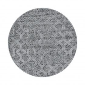 Kusový koberec Pisa 4702 Grey kruh - 160x160 (průměr) kruh cm - 160x160 (průměr) kruh cm