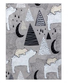 Dětský kusový koberec Junior 51974.802 Bears grey - 80x150 cm - 80x150 cm