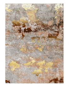 Kusový koberec Miro 51463.802 Abstraction grey / gold - 80x150 cm