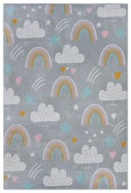 Dětský koberec Adventures 105955 Grey Multicolor - 120x170 cm - 120x170 cm