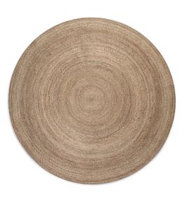 Kusový koberec Jute Braided 106006 Grey Brown - 200x200 (průměr) kruh cm - 200x200 (průměr) kruh cm