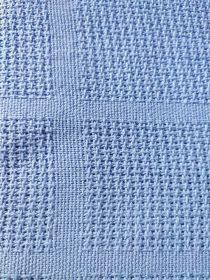 Bavlněná celulární deka 230x260cm Barva: modrá, Rozměr: 230x260