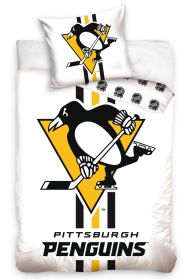 TipTrade s.r.o. Hokejové povlečení NHL Pittsburgh Penguins White