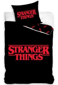 Carbotex Dětské povlečení Stranger Things Black