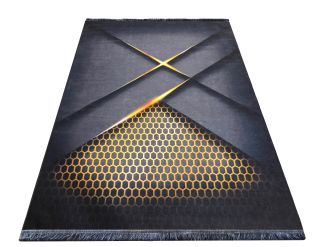 Koberec protiskluzový BLACK AND GOLD 05 - 180 x 280 cm