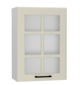WS50P/L h. vitrína 1-dveřová INGRID bílá/coffee mat