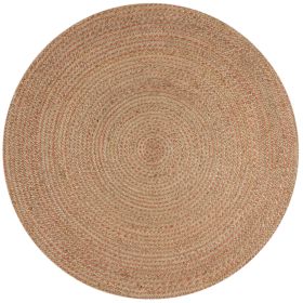 Kusový koberec Capri Jute Natural/Coral kruh - 133x133 (průměr) kruh cm