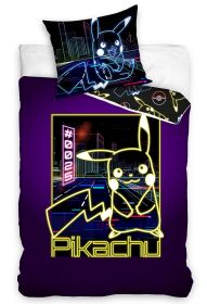 Carbotex Svítící povlečení Pokémon Pikachu Neonová Show