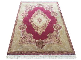 Prémiový koberec QUM SILK 02 hedvábí červený - 160 x 230 cm