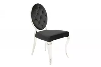 2SET židle MODERN BAROCCO černá