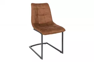 2SET konzolová židle MIAMI hnědá mikrovlákno