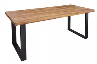 Jídelní stůl IRON CRAFT II 180 CM hnědý masiv sheesham