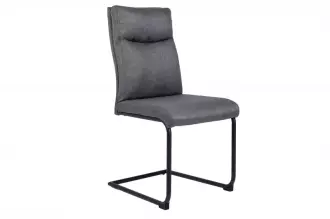 2SET konzolová židle COMFORT II S RUKOJETÍ šedá hladká tkanina