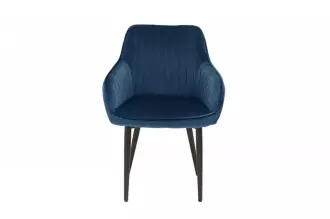 2SET jídelní židle TURIN královská modrá samet